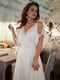 Вечірня блискуча біла сукня в підлогу | 6506503 | фото 5