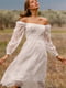 Платье белое кружевное | 6506508 | фото 7