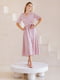 Сукня-міді пудрового кольору з італійського шовку | 6506525 | фото 3