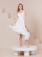 Платье молочного цвета с цветочным узором на фатиновой юбке | 6506528 | фото 4