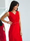 Коктейльна сукня-міді червоного кольору | 6506531 | фото 2