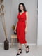 Коктейльна сукня-міді червоного кольору | 6506531 | фото 6