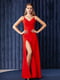 Сукня червона з розрізом | 6506538 | фото 2