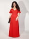 Платье красное с разрезом | 6506538 | фото 5