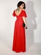 Платье красное с разрезом | 6506538 | фото 6