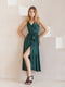 Сукня-міді зелена з італійського шовку | 6506561 | фото 2