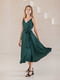 Сукня-міді зелена з італійського шовку | 6506561 | фото 3