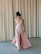 Сукня пудрового кольору з розрізом та відкритими плечима | 6506565 | фото 3