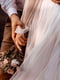 Платье-миди белое с сеткой в горошек | 6506578 | фото 6