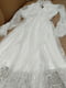 Кружевное коктейльное платье белого цвета | 6506601 | фото 6
