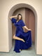 Шелквое вечернее платье синего цвета | 6506605 | фото 2