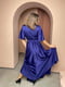 Шовкова вечірня сукня синього кольору | 6506605 | фото 4