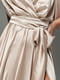 Шовкова вечірня сукня золотистого кольору | 6506606 | фото 3