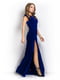 Сукня синя з глибоким бічним розрізом | 6506609 | фото 2
