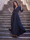 Нарядное черное платье с рукавами-фонариками | 6506614 | фото 2