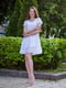 Платье белое с перфорацией | 6506621 | фото 3