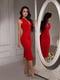 Сукня-футляр червона | 6506641