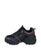 Кросівки чорно-коричневі із принтом | 6504645 | фото 2