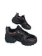 Кросівки чорно-коричневі із принтом | 6504645 | фото 3