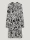 Сукня А-силуету чорно-біла | 6512671 | фото 4