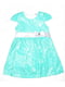 Сукня бірюзова з коротким рукавом | 6509746