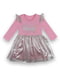 Платье нарядное розовое с принтом | 6510407
