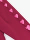 Штаны — лосины бордовые с принтом | 6513406 | фото 3