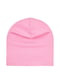 Рожева шапка з принтом | 6513454 | фото 2