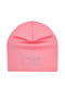 Рожева шапка з принтом | 6513456