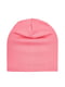 Рожева шапка з принтом | 6513456 | фото 2