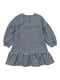 Сукня в сіро-синю смужку з малюнком | 6513490 | фото 2