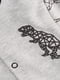 Кофта сіра з принтом динозаври | 6513551 | фото 3