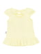 Платье-футболка светло-желтое с принтом | 6513631 | фото 2
