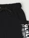 Штани — бриджі чорні з принтом | 6513933 | фото 3