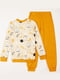 Пижама горчичного цвета с котами: свитшот и брюки | 6514180 | фото 2