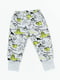 Серая пижама: свитшот и брюки с принтом дизовавры | 6514236 | фото 3