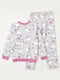 Піжама сіро-рожева з єдинорогами: світшот та штани | 6514239 | фото 2
