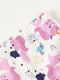 Пижама молочного цвета с единорогами: свитшот и брюки | 6514241 | фото 3