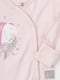 Комплект рожевий з принтом: боді, штани та шапочка | 6514260 | фото 4