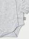 Комплект сірий з начосом: боді, штани та шапочка | 6514263 | фото 3