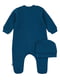 Комплект синий с принтом: человечек и шапочка | 6514274 | фото 2