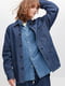 Куртка-сорочка синя | 6514947 | фото 4