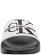 Шлепанцы черно-белые с логотипом бренда | 6515201 | фото 6
