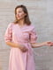 Сукня А-силуету на запах рожева | 6516133 | фото 2
