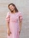 Сукня А-силуету на запах рожева | 6516133 | фото 3