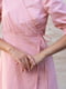 Сукня А-силуету на запах рожева | 6516133 | фото 7