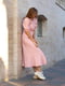 Сукня А-силуету на запах рожева | 6516133 | фото 9