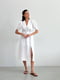 Сукня А-силуету мереживна біла | 6516233