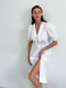 Сукня А-силуету мереживна біла | 6516233 | фото 8