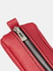 Ключниця червона шкіряна 7х16 см | 6518071 | фото 3